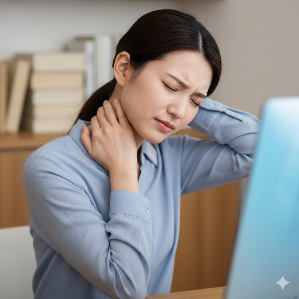 首や肩のこり・重さのイメージ